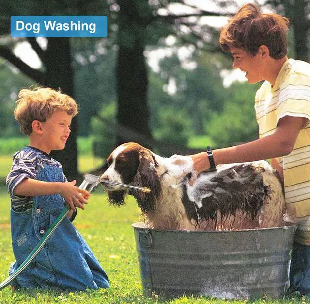 Alt view image 5 of 7 - DIDA Garden Hose Nozzle Heavy Duty, High Pressure Hose Sprayer, Standard Spray Nozzle for Hose with 4 Watering Patterns, Nozzle for Garden, Plants, Patio, Lawn, Car Washing