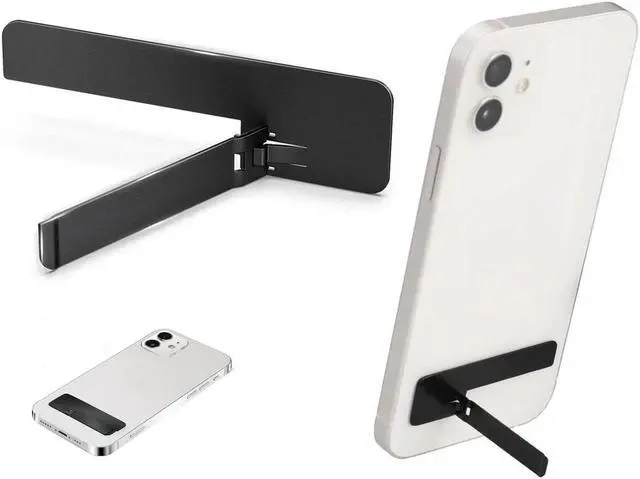 Main image of 2 Packs Ultra Thin Kickstand for Cell Phone Black