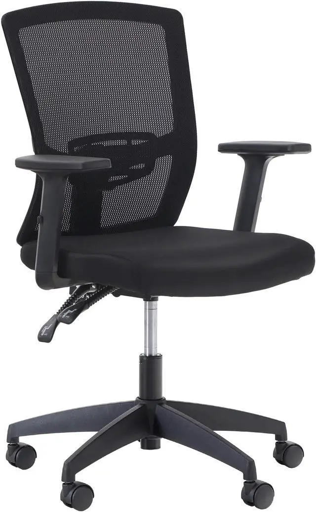 Main image of Ergonomic Home Office Desk Chair High Back, Modern 360° Swivel Executive Computer Chair with Height Adjustable Armrests, Lumbar Support, Breathable Mesh Back, Black - 1 Pack, Load Capacity: 300 lbs