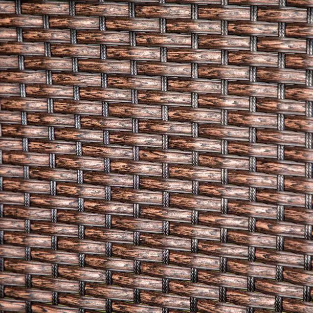 Alt view image 5 of 6 - Outdoor Metal Dining Chairs with Cushions for Patio, Garden, Yard Metal Frame with PE Rattan Seat Set of 2