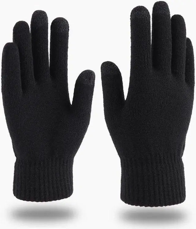 Main image of Pezin & Hulin Thermal Motorcycle Gloves Touch Screen Motorbike Cycling Breathable Full Finger Winter Gloves Mittens  Men Women 2pcs