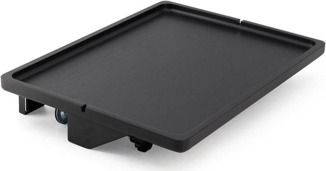 Alt view image 3 of 4 - Pezin & Hulin Clamp-on Ergonomic Bed Desk Shelf | Monitor Laptop Riser Desk Organizer for Phone and Cup Holder, Laptop Bed Tray Table Black