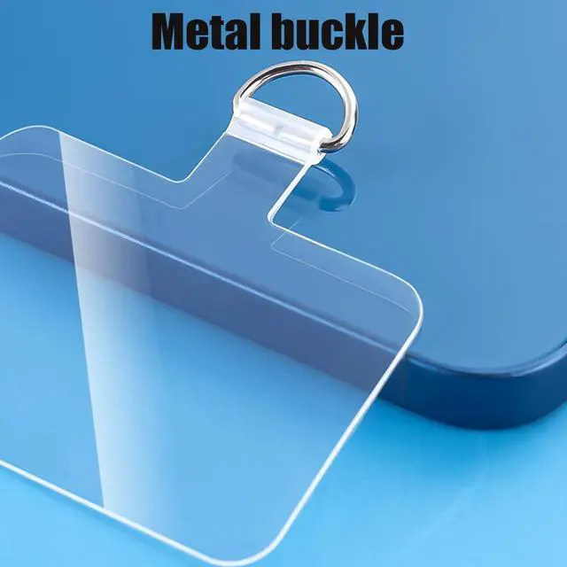 Alt view image 5 of 6 - Pezin & Hulin 12 PACK Mobile Phone Lanyard Patch Anti-lost Fixed Card Shell Connection Pendant Hole Transparent Clip(Without Lanyard)
