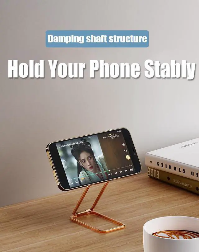 Alt view image 3 of 7 - Pezin & Hulin Foldable & Adjustable Cell Phone Ring Holder Finger Kickstand Friendly Cell Phone Holder Compatible with iPhone, Galaxy, and Other Smartphones