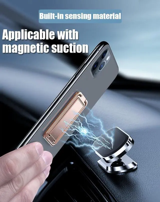 Alt view image 4 of 7 - Pezin & Hulin Foldable & Adjustable Cell Phone Ring Holder Finger Kickstand Friendly Cell Phone Holder Compatible with iPhone, Galaxy, and Other Smartphones