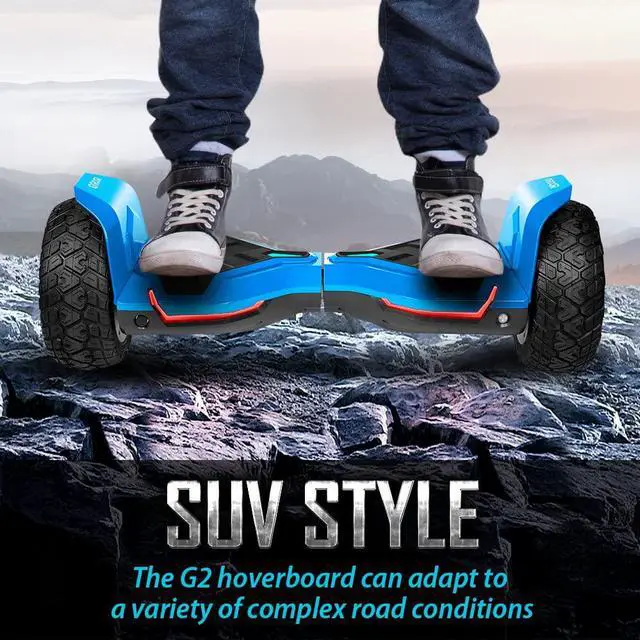 Alt view image 4 of 7 - GYROOR Warrior 8.5 inch All Terrain Off Road Hoverboard with Bluetooth Speakers and LED Lights, UL2272 Certified Self Balancing Scooter