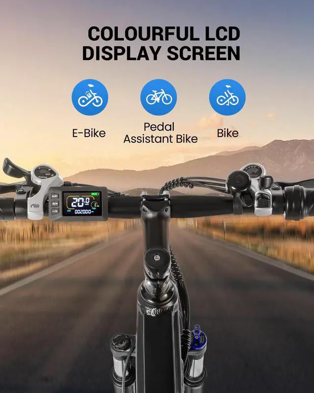 Alt view image 5 of 7 - GYROOR 550W Electric Bike 26" Electric Mountain Bike for Adults, 48V Built-in Hidden Removable Battery, Up to 50 Miles with Shimano 21 Speed City Commuter Bike for Man Woman - UL2849 Blue