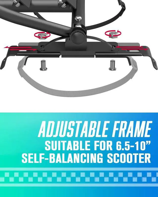 Alt view image 5 of 6 - GYROOR K1 Adjustable HoverKart Self Balancing Hoverboard Seat Attachment, Hoverboard Go Kart Accessory for 6.5", 8", 8.5",10" Hover Board, Perfect for Kids and Adults