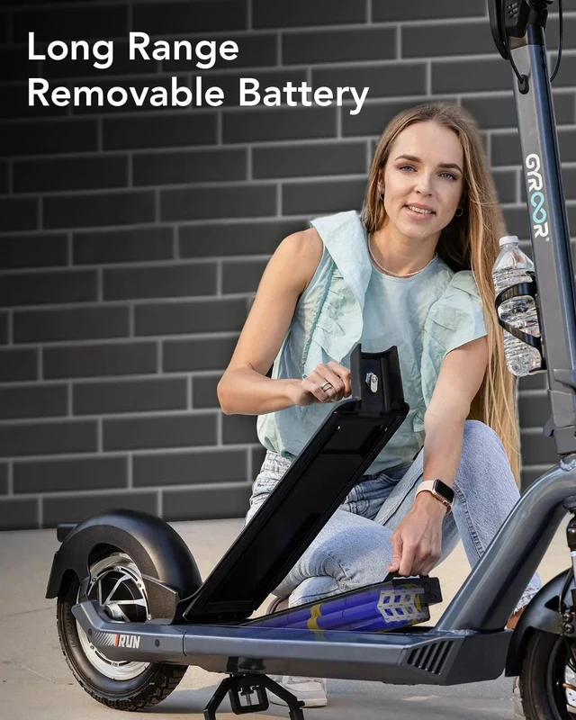 Alt view image 7 of 7 - URBANMAX Adult Electric Scooter, 700W Motor, 12-Inch Pneumatic Tires, Front Suspension, Removable Battery, 20 MPH, 20-Mile Range, UL Certified