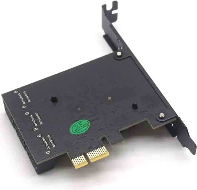 Alt view image 6 of 7 - Weastlinks PCIE PCI-E to 6 Ports SATA 3.0 PCIe expansion Card 6 SATA Adapter SATA 3 Converter with Heat Sink Marvell 88SE9215 chip