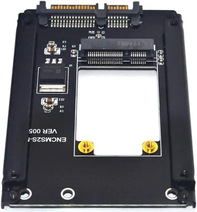 Alt view image 2 of 7 - Weastlinks mSATA to SATA Adapter Mini SATA SSD to 2.5 inch SATA III 22-Pin Converter Card for Windows 8 7 XP Mac