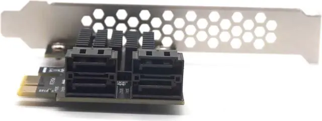 Alt view image 4 of 7 - Weastlinks PCIE PCI-E to 4 Port SATA 3.0 to PCIe x1 GEN3 Expansion Adapter Card 4 SATA 3 III PCI-e PCI Express Converter ASMedia ASM1064