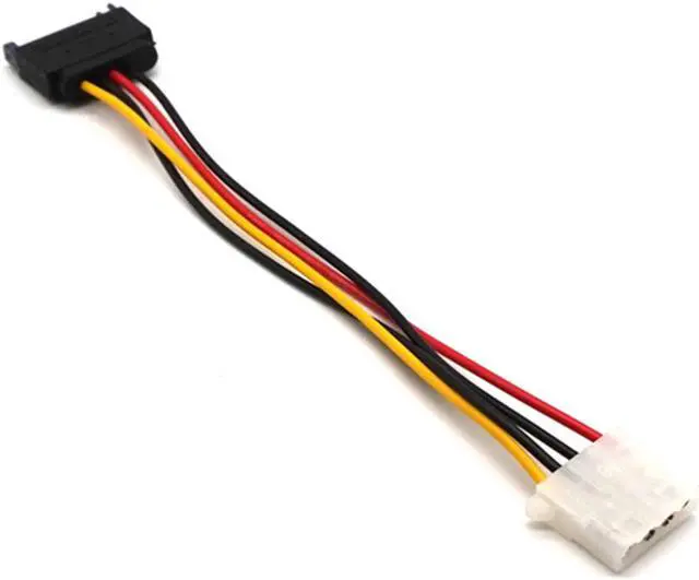 Alt view image 2 of 7 - Weastlinks 5pcs SATA Power Extension Cable Serial ATA 15pin Male to Molex IDE 4pin Female Power Supply for HDD hard disk hard drive