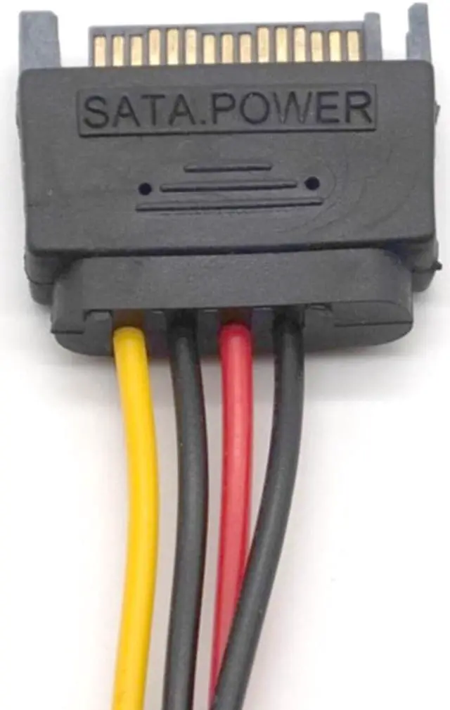 Alt view image 6 of 7 - Weastlinks 5pcs SATA Power Extension Cable Serial ATA 15pin Male to Molex IDE 4pin Female Power Supply for HDD hard disk hard drive