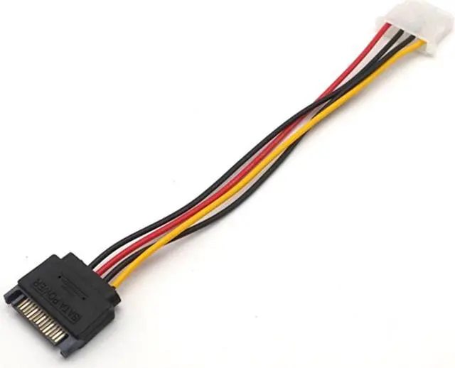 Main image of Weastlinks 5pcs SATA Power Extension Cable Serial ATA 15pin Male to Molex IDE 4pin Female Power Supply for HDD hard disk hard drive