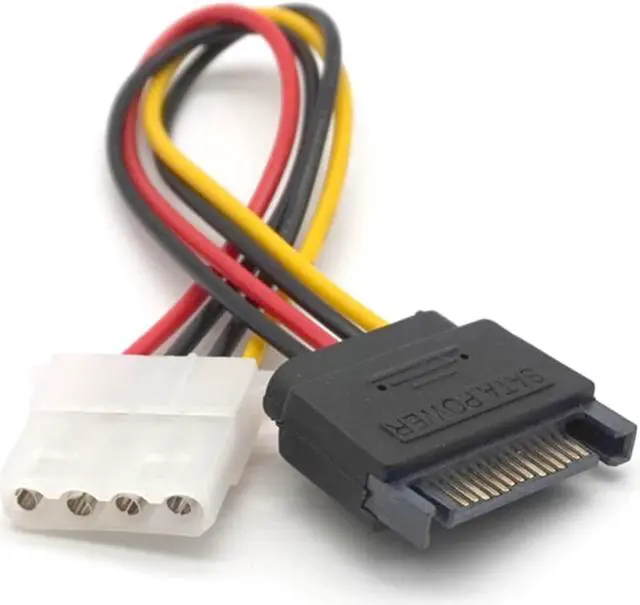 Alt view image 5 of 7 - Weastlinks 5pcs SATA Power Extension Cable Serial ATA 15pin Male to Molex IDE 4pin Female Power Supply for HDD hard disk hard drive