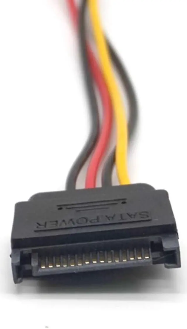 Alt view image 4 of 7 - Weastlinks 5pcs SATA Power Extension Cable Serial ATA 15pin Male to Molex IDE 4pin Female Power Supply for HDD hard disk hard drive