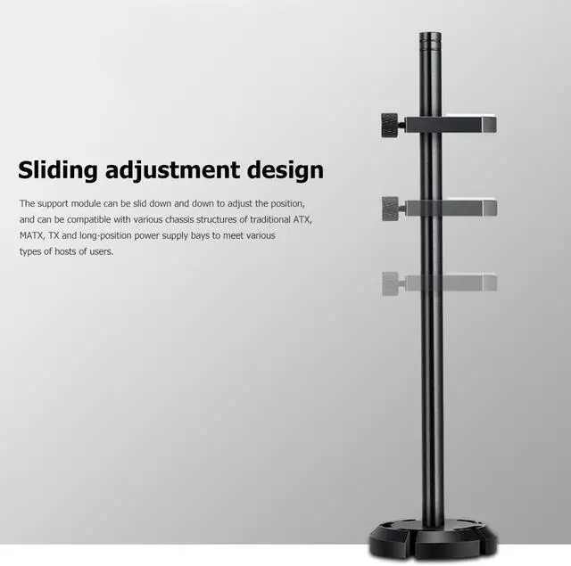 Alt view image 6 of 7 - Weastlinks Aluminum Graphics Card Holder Jack Bracket Desktop PC Computer Case Video Card Water Cooling Kit Support Stand for Computer