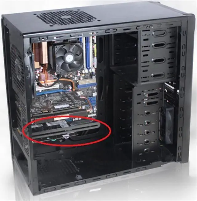 Alt view image 7 of 7 - Weastlinks Universal Fan Mount Bracket For PCI Side-Blown Graphics Card Cooling Fan Mount Bracket Holder