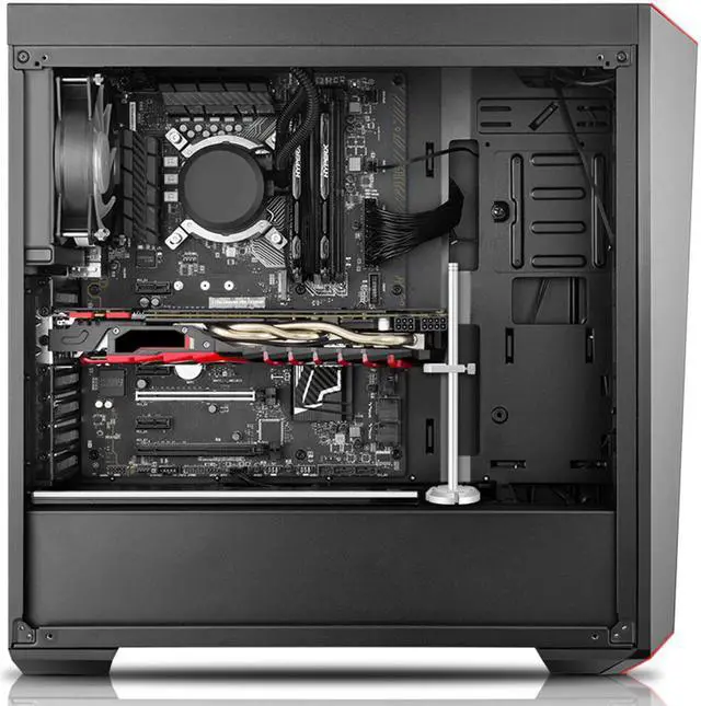 Alt view image 4 of 7 - Weastlinks Aluminum Graphics Card Holder Jack Bracket Desktop PC Computer Case Video Card Water Cooling Kit Support Stand for Computer