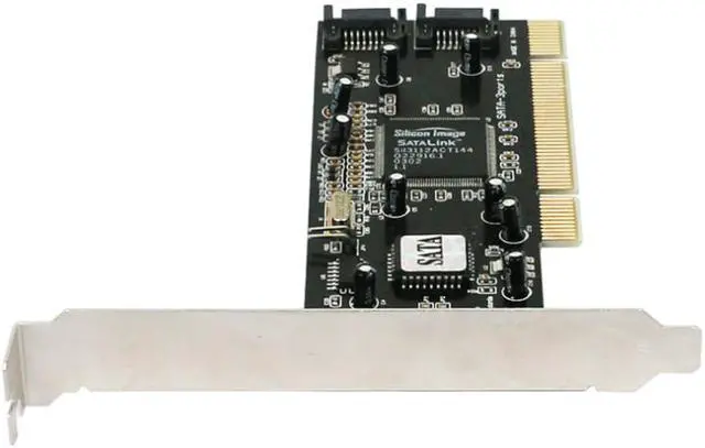 Alt view image 5 of 6 - Weastlinks PCI To 2 Port SATA RAID Controller Card Sil3112 chipset SATA PCI Serial ATA Host Controller Card