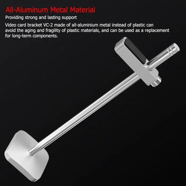 Alt view image 7 of 7 - Weastlinks Aluminum Graphic Card Holder Jack Desktop PC Case Video Card Stand Support Rack GPU Bracket Water Cooling Kit Accessories