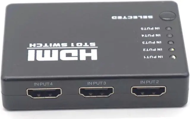Alt view image 4 of 9 - Weastlinks 5 In 1 Out 5 Port Video HDMI Switch Selector Switcher Splitter Hub IR Remote 1080P For HDTV PS3 DVD
