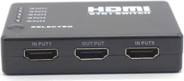 Alt view image 5 of 9 - Weastlinks 5 In 1 Out 5 Port Video HDMI Switch Selector Switcher Splitter Hub IR Remote 1080P For HDTV PS3 DVD