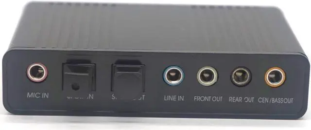 Alt view image 6 of 7 - Weastlinks Professional USB Sound Card 6 Channel 5.1 Optical External Audio Card Converter CM6206 Chipset for Laptop Desktop