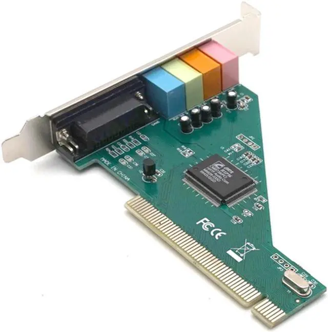 Alt view image 7 of 7 - Weastlinks PCI Sound Card 4.1CH PCI Port HIFI Electronic Practical Audio Card Desktop PC CMI8738 Chipset With Driver CD