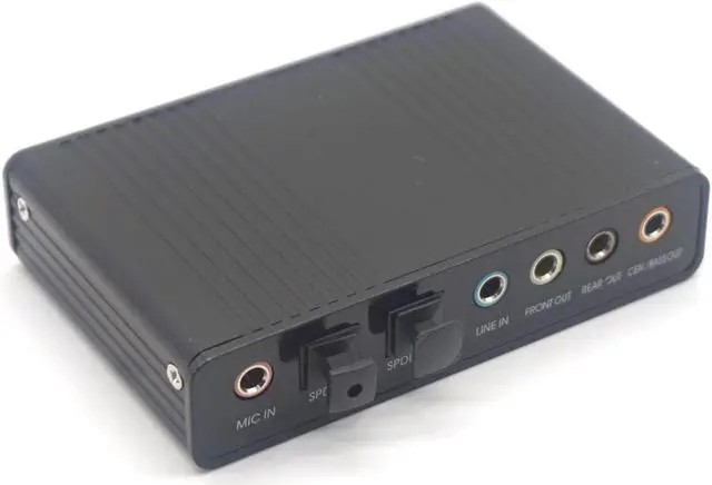Alt view image 2 of 7 - Weastlinks Professional USB Sound Card 6 Channel 5.1 Optical External Audio Card Converter CM6206 Chipset for Laptop Desktop