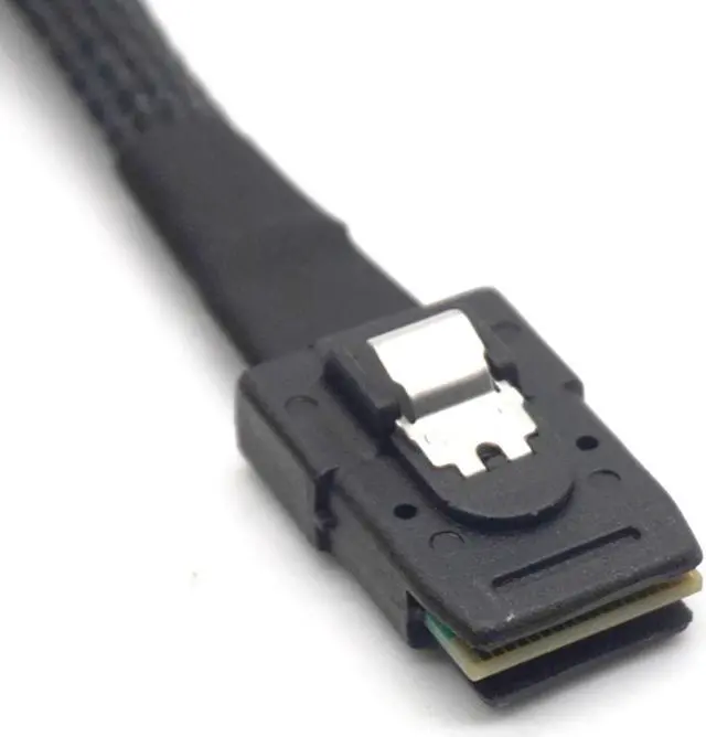 Alt view image 2 of 9 - Weastlinks Hard Disk Splitter Cable Mini SAS SFF-8087 to 4 SATA 90 Degree Splitter Breakout Cable Conversion Adapter Cable