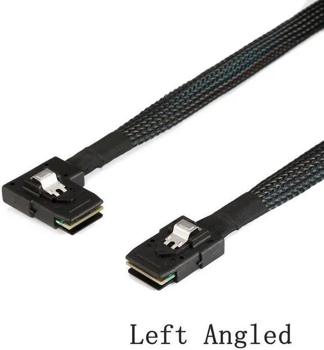 Alt view image 3 of 7 - Weastlinks 90 degree Right Left angle L type SATA cable Mini SAS Cable Mini SAS 36P to 36 Pin SFF-8087 to SFF8087 HD Data Cable 0.8M