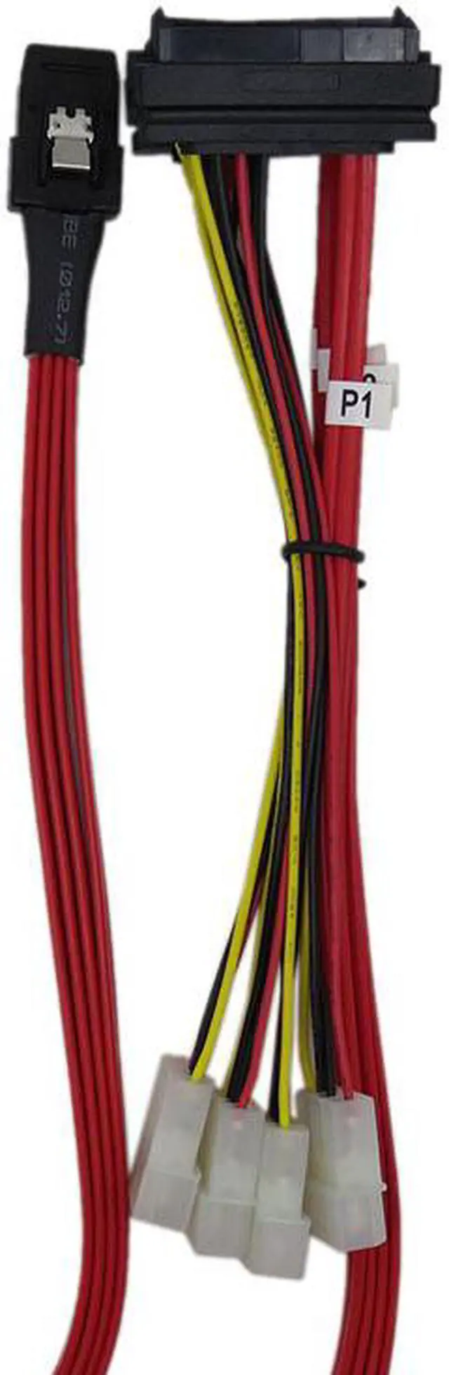 Alt view image 6 of 6 - Weastlinks SATA cable Mini SAS36P SFF 8087 to sas29P SFF-8482 High Transmission Speed and power x4 SAS cable