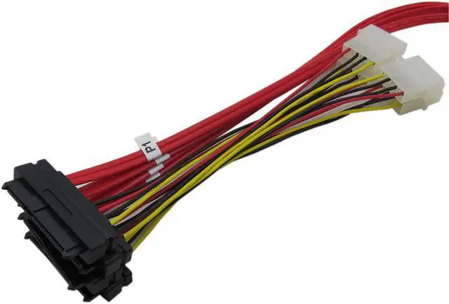 Alt view image 4 of 6 - Weastlinks SATA cable Mini SAS36P SFF 8087 to sas29P SFF-8482 High Transmission Speed and power x4 SAS cable
