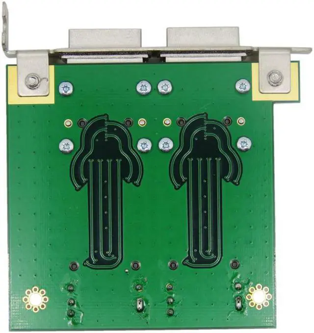 Alt view image 4 of 7 - Weastlinks Mini SAS for Internal SFF-8087 Sas 36P to 2 Port External HD Sas26P SFF-8088 Front Panel PCI SAS Card Adapter