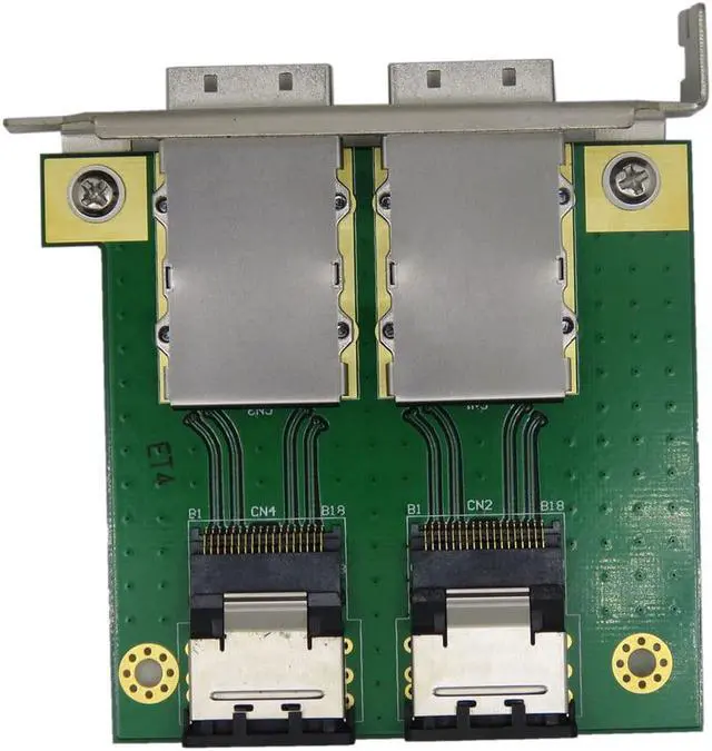 Alt view image 6 of 7 - Weastlinks Mini SAS for Internal SFF-8087 Sas 36P to 2 Port External HD Sas26P SFF-8088 Front Panel PCI SAS Card Adapter