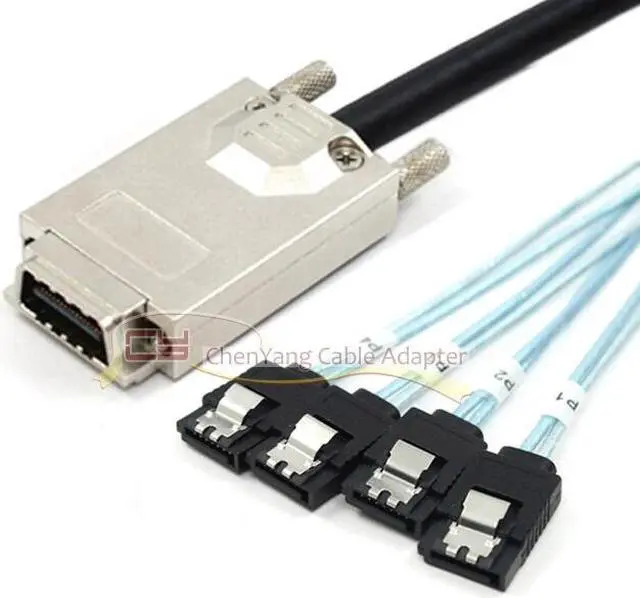 Main image of Weastlinks SFF-8470 infiniband SAS Host to 4 SATA Hard Disk Target Fanout Cable 1 m