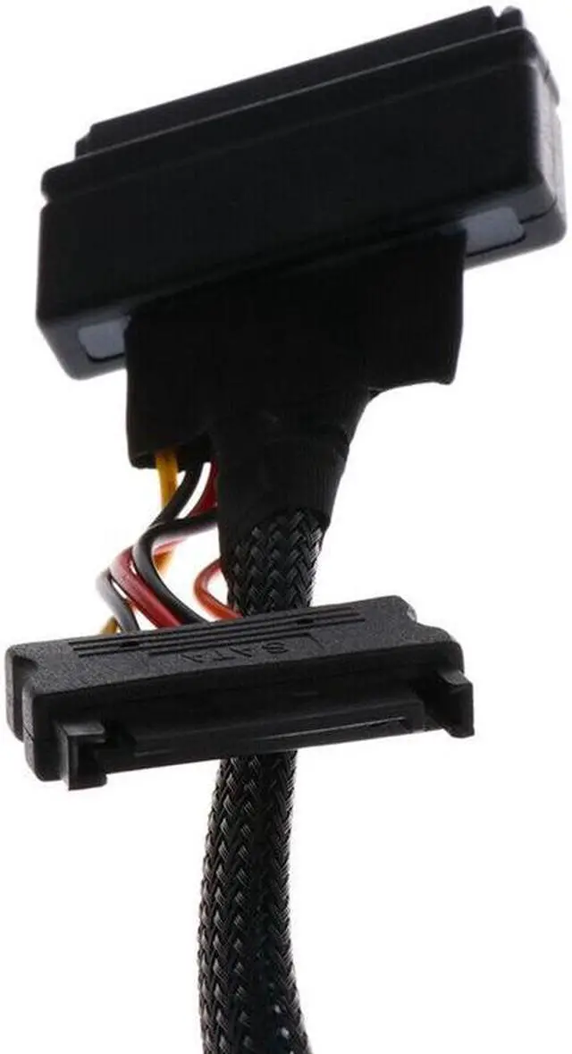 Alt view image 6 of 7 - Weastlinks Mini SAS SFF 8643 to U.2 SFF-8639 Cable with 15 Pin Female SATA Connector SSD Power Cable Wire 12Gb/S 1.64ft