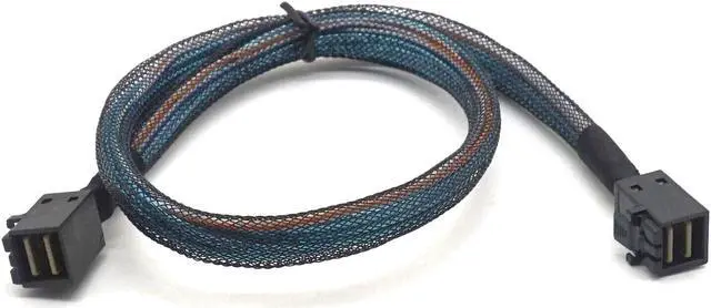 Alt view image 4 of 7 - Weastlinks Mini SAS HD SFF 8643 Cable Internal SFF-8643 SAS Cable Mini SAS SFF-8643 to 8643 Cable Adapter for Computer Hard Disk 0.5m/1m