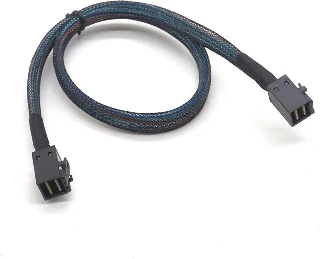 Alt view image 7 of 7 - Weastlinks Mini SAS HD SFF 8643 Cable Internal SFF-8643 SAS Cable Mini SAS SFF-8643 to 8643 Cable Adapter for Computer Hard Disk 0.5m/1m