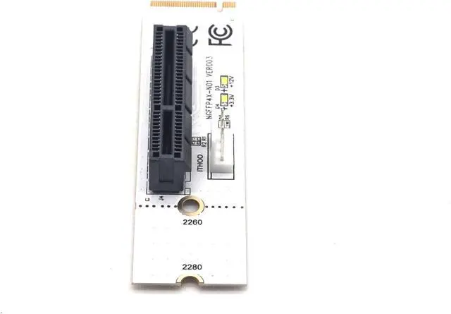 Alt view image 6 of 7 - Weastlinks NGFF M.2 Key M to PCI-E 1X 4X 8X 16X Riser Card ETH ETC Graphics Card Mining Slot Adapter with LED For BTC LTC Miner Machine