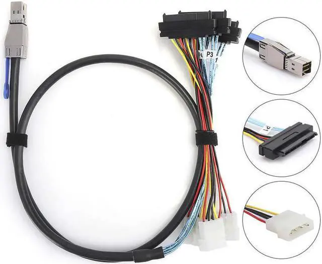 Main image of Weastlinks External Hard Disk Cable Mini SAS SFF-8644 to SFF-8482 Server Computer Accessories 1m/2m Optional