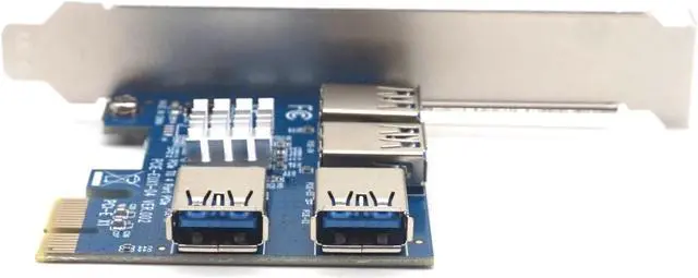 Alt view image 3 of 7 - Weastlinks 60cm USB 3.0 PCI-E Express 1x to 16x Extender Riser Card Adapter pcie 1 to 4 usb for Graphics Video card for Bitcoin Litecoin