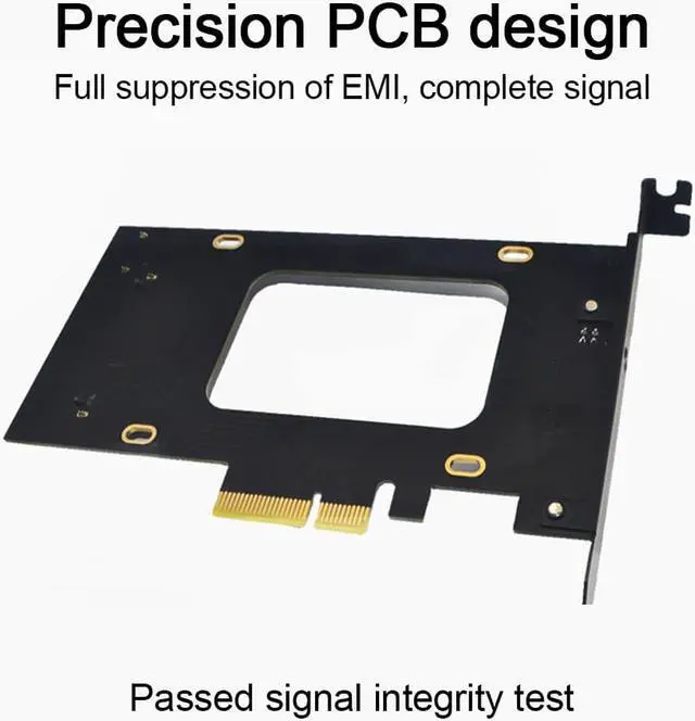 Alt view image 7 of 7 - Weastlinks U.2 to PCI-E X4 Riser Card 3.0 SFF-8639 to SSD Extension Adapter U.2 SSD SATA PCI Express Card for 2.5 Inch SATA HDD