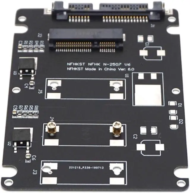 Alt view image 5 of 7 - Weastlinks mSATA to SATA SSD Enclosure mSATA to 2.5 SATA Adapter Solid State Drives SSD Hard Drive Converter to SATA 3.0 Card with Case Box