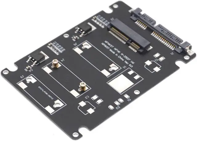 Alt view image 3 of 7 - Weastlinks mSATA to SATA SSD Enclosure mSATA to 2.5 SATA Adapter Solid State Drives SSD Hard Drive Converter to SATA 3.0 Card with Case Box
