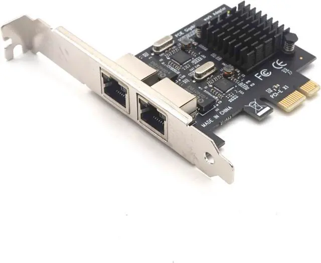 Alt view image 7 of 8 - Weastlinks Dual-Port PCI-E X1 Gigabit Ethernet Network Card 10/100/1000Mbps Rate Adapter