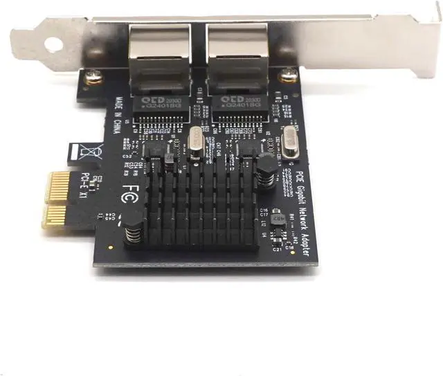 Alt view image 4 of 8 - Weastlinks Dual-Port PCI-E X1 Gigabit Ethernet Network Card 10/100/1000Mbps Rate Adapter