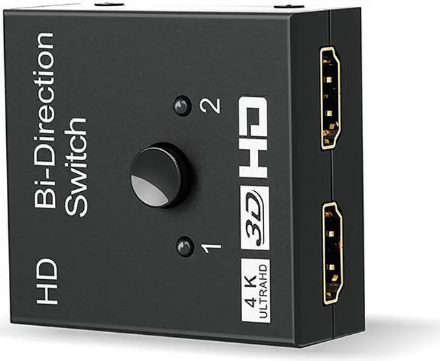 Alt view image 3 of 8 - Weastlinks 4K HDMI-compatible Switch 2 Ports Bi-Directional 1x2 / 2x1 HD Switcher Splitter 4K 1080P 3D HDR HDCP for PS4 PS3 Xbox HDTV BOX